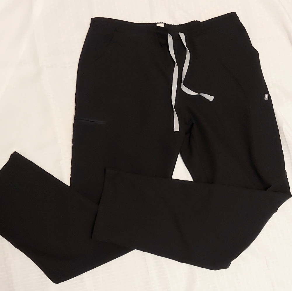 Figs Black Scrub Bottoms Pants
